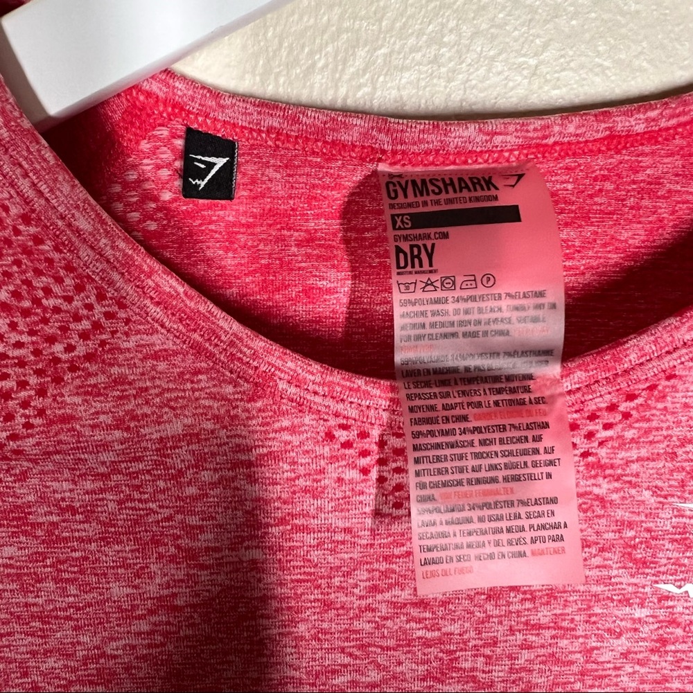 Gymshark Womens Vital Seamless Long Sleeve Cropped Shirt Size XS - Picture 7 of 7